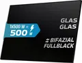 Produktbild: SUNNIVA® Solarmodul 500 W FULL BLACK Bifazial Glas/Glas PV Modul Solarpanel - PMax 500W Bifacial N-Type, für Balkonkraftwerk oder PV Solar Anlage