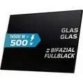 Produktbild: SUNNIVA® Solarmodul 500 W FULL BLACK Bifazial Glas/Glas PV Modul Solarpanel - PMax 500W Bifacial N-Type, für Balkonkraftwerk oder PV Solar Anlage