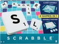 Produktbild: Mattel games Spiel Scrabble - 2 Spiele in 1, Familienspiel