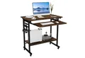 Produktbild: COSTWAY Computertisch, mit Rollen & Tastaturablage, platzsparend, 80x50x78cm