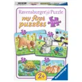 Produktbild: Ravensburger Kinderpuzzle - 06951 Niedliche Haustiere - my first puzzle mit 2,4,