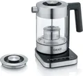 Produktbild: Graef Wasserkocher WK 350 | Glas 1l | 2200W | Temperatureinstellung | Warmhaltefunktion | Teesieb | Edelstahl