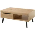 Produktbild: Furn.Design Couchtisch, Eiche Artisan, Holzwerkstoff, Nachbildung,Eiche, Uni, Holz Optik, 2 Schubladen, Rechteckig, 67x46x107 cm, FSC 100%, Wohnzimmer, Wohnzimmertische, Couchtische