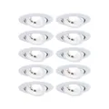 Produktbild: Paulmann LED Einbauleuchte 3-Step-Dim 10er-Pack 82mm 70° 10x4,8W 10x450lm 3000K