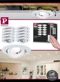 Produktbild: Paulmann LED Einbauleuchte 10er-Set Weiss 3-Step Dim schwenkbar 70°  230V 3000K