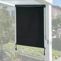 Produktbild: B-Ware Vertikalmarkise MCW-F42, Rollo, UV-Schutz 50 Stoff 250x100cm, schwarz