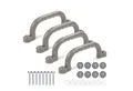 Produktbild: relaxdays Klettergriff Klettergerüst-Griffe im Set, grau, 4er Pack
