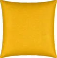 Produktbild: Erwin Müller Kuschelkissenbezug, Kissenhülle Single-Jersey Murnau - gelb Größe 40x40 cm - bügelfrei, strapazierstark, elastisch, mit Reißverschluss