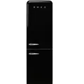 Produktbild: Smeg Kühl-Gefrier-Kombination 50'S Style, Schwarz, Metall, 3 Schublade(n),2 Schublade(n) Schubladen, C, 60x196.8x72.8 cm, Made in Italy, Abtauautomatik, LED-Innenbeleuchtung, elektronische Temperaturregelung, No-Frost, Warneinrichtung bei Temperaturanstieg, Kälteakku, Urlaubsschaltung, Küchen, Küchenelektrogeräte, Kühl- & Gefrierschränke, Kühlschränke, Standkühlschränke
