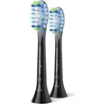 Produktbild: Philips Aufsteckbürsten Philips HX9042/88 Premium Zahnbürsten schwarz., 2 Stück im Set, Kompatibel mit Philips Sonicare