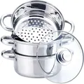 Produktbild: Kinghoff STEAM POT 24cm 5.0L KH-3320 (24 cm, Dampfkochtopf, Edelstahl) (21422545)