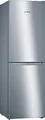 Produktbild: Bosch KGN34NLEB Serie 2 Kühl-Gefrier-Kombination, 186 x 60 cm, 193 L Kühlen & 107 L Gefrieren, Perfect Fit, LED-Beleuchtung, Fresh Sense, Multi Airflow, Super Gefrieren Funktion