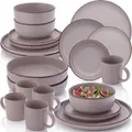Produktbild: Sänger Kombiservice, Lila, Stein, 20-teilig, Rund, 27x9.5x27 cm, kratzfest, Essen & Trinken, Geschirr, Geschirr-Sets, Kombiservice