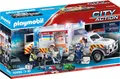 Produktbild: Playmobil® Rettungs-Fahrzeug: US Ambulance (70936), My Action Heroes Konstruktions-Spielset, (93 St), mit Licht- und Soundeffekten, Made in Germany