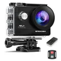 Produktbild: Apexcam M80Air Action Cam 4K60FPS 64MP Unterwasserkamera 40m Wasserdicht 8X Zoom WiFi Sportskamera 2.4G Fernbedienung 2x1350mAh Akkus mit Zubehör-Set