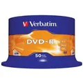 Produktbild: 50x Verbatim DVD-R Rohlinge 4,7GB 16x Schreiben Spindel Cakebox
