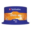 Produktbild: Verbatim 50 x DVD-R 4.7 GB 16x mattsilber 43548