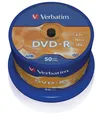 Produktbild: VERBATIM DVD-R AZO 4.7GB 16x Speed 50er Spindel Rohlinge Oberfläche Matt Silver