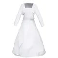 Produktbild: Märchenburg Satinkleid Kamelie-Kommunionkleid, Prinzessinnenkleid m. Bolero Jacke u. Reifrock KOMMUNIONKLEID weiß 128