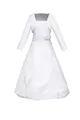 Produktbild: Märchenburg - Kamelie - Kommunionkleid MIT Jacke,DAS Prinzessinnenkleid INKL. Reifrock (DE/NL/SE/PL, Numerisch, 128, Regular, Standard, Weiß)