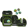 Produktbild: Ergobag Schulranzen Set 6tlg. Cubo Light (2025) CyBär Race (LUMI Edition) 01300-90357-10