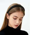 Produktbild: axy Haarreif mit Stoff gepolstertes Candy Colours - Wunderschön Damen Stirnband Haarschmuck Haarreifen HRK7 (Schwarz)
