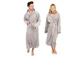 Produktbild: Blumtal Bademantel Bademantel Damen und Herren - kuschelig weicher Fleece Bademantel, mit Kapuze & Fronttasche