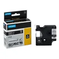 Produktbild: DYMO Schriftband RHINO 1805435, 12 mm weiß auf schwarz, 1 St.