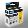 Produktbild: Dymo Label Band IND 1805435 weiß auf schwarz 12mm x 5,5m Vinyl