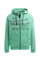 Produktbild: Camp David Herren Sweatjacke mit Kapuze und Logo Artworks Flight Green, S