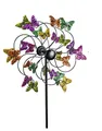 Produktbild: Buntes Windrad für den Garten Modell Schmetterling Windspiel Windmühle 124 cm