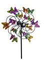 Produktbild: Buntes Windrad für den Garten Modell Schmetterling Windspiel Windmühle 124 cm