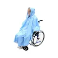 Produktbild: Medi-Inn Regenschutz für Rollstühle | praktischer Regenmantel | hellblau