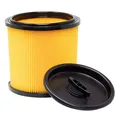 Produktbild: Trockenfilter Falten Filter für Parkside Nass Trocken Sauger PNTS 1200 1250 1300 A1 B2 C3 E4 F5 Nass Trockensauger Filter mit Deckel Lemellenfilter