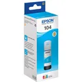 Produktbild: Epson Original EcoTank 104 Nachfülltinte - cyan (C13T00P240)