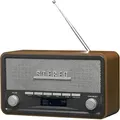 Produktbild: Dab-18 - Analoges Und Digitales Radio, Dab+,fm. Lautsprecher 4 W. Lcd-anzeige. Schwarz, Holz - Denver
