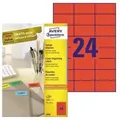 Produktbild: Avery Zweckform Universaletikett Avery Zweckform 70 X 37 Mm (b X H) Nicht Wieder Ablösbar Papier Rot 2.400etik./pack.