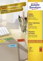 Produktbild: Avery Zweckform® 3448 3448 Etiketten - 70 x 37 mm, rot, 2.400 Etiketten/100 Blat