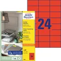 Produktbild: Avery-Zweckform 3448 Universal-Etiketten 70 x 37 mm Papier Rot 2400 St. Perma...