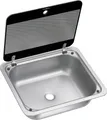 Produktbild: Dometic Eckige Spüle SNG 4133 mit Glasabdeckung transparent 410 x 335 mm B-Ware