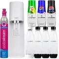 Produktbild: NEU Sodastream Terra Wassersprudler Weiß 4 Flaschen 3 Sirups Quick Connect