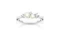 Produktbild: Thomas Sabo Charming Ring TR2368-167-14-58 Sterling Silber + Perle + Zirkonia - weiß - Gr. 58