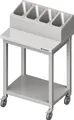 Produktbild: Besteck- und Tablettwagen, 655x500x1100 mm, verschweißt