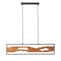 Produktbild: Brilliant LED Pendelleuchte 100cm Schwarz/Holz - Aluminium/Metall Deckenlampe für Esstisch und Wohnzimmer - Verstellbare Lampe
