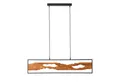 Produktbild: Brilliant Pendelleuchte Chaumont, Brilliant LED Pendelleuchte 100cm Schwarz/Holz, Aluminium/Metall/Holz
