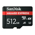 Produktbild: SanDisk microSD Express Speicherkarte 512 GB (5,3K, 4K UHD & RAW-Bildaufnahmen, Lesen bis zu 880 MB/s & Schreiben bis zu 650 MB/s, RescuePRO Deluxe)