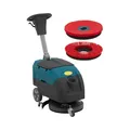 Produktbild: ulsonix Akku-Scheuersaugmaschine 40 cm 2200 m²/h 500 + 550 W 160 U/min 3 h Betriebsdauer Reinigungsmaschine Scheuermaschine Schrubbmaschine
