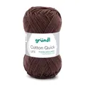 Produktbild: GRÜNDL WOLLE COTTON QUICK 50g SCHOKOLADE LL 125 m 100% BAUMWOLLE 100G/5,58€