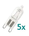 Produktbild: 5x Osram Halopin 33W = 40W 230V 66733 Halogenlampe Sockel G9