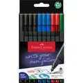 Produktbild: Faber-Castell Finepen Grip Etui Office (farbsortiert, 10 x) (151691)